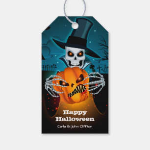 Beängstigend Skeleton Halloween Gefallen Geschenkanhänger