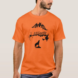 Beängstigend Spider Bat Wolf Hexe auf Broom Hallow T-Shirt