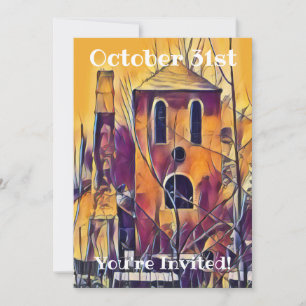 BEÄNGSTIGEND SPOOKY HALLOWEEN SPUN EINLADUNG