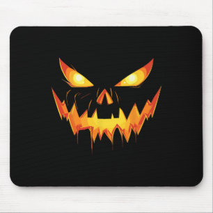 Beängstigend Spooky Kürbislaterne gegenübertreten Mousepad