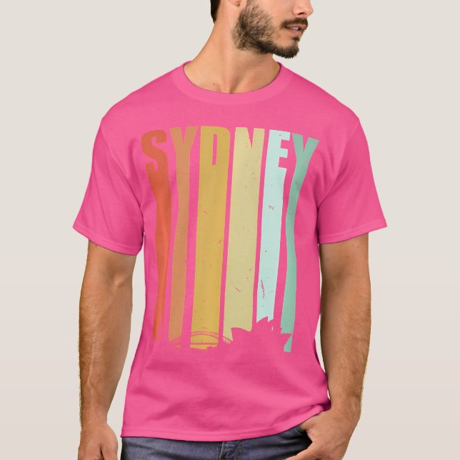 Beängstigend Sydney Australien Opera House Silhoue T-Shirt (Vorderseite)