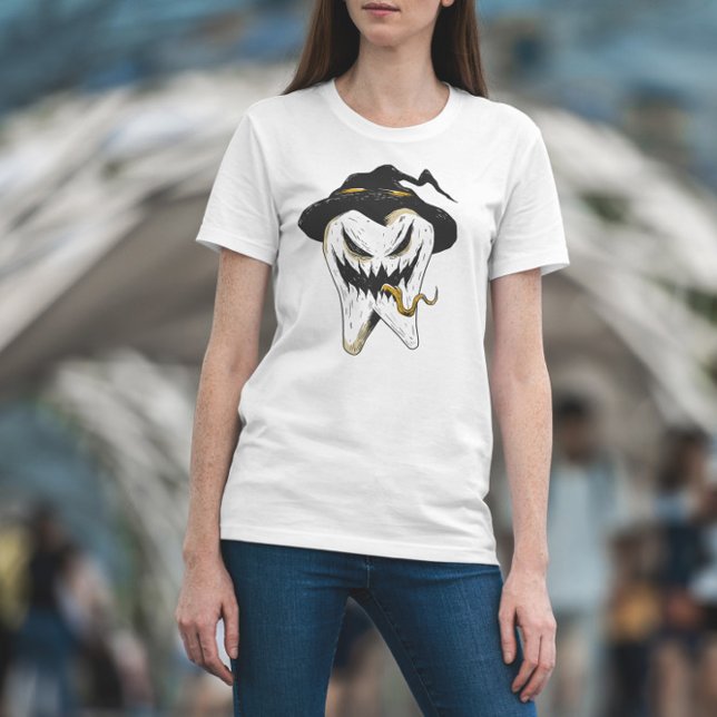 Beängstigend Tooth Halloween T-Shirt (Von Creator hochgeladen)