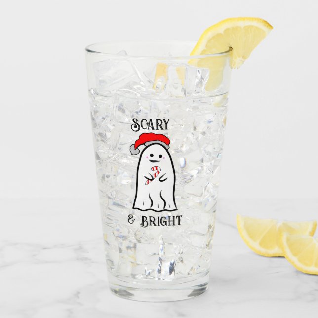 Beängstigend und hell Candy Cane Ghost Glas (Rückseite Ice)