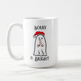 Beängstigend und hell Candy Cane Ghost Kaffeetasse