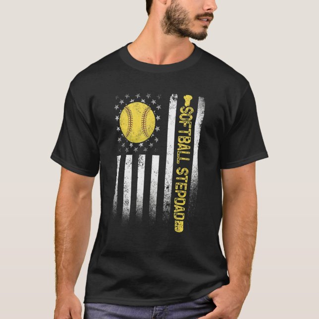 Beängstigend US-amerikanische Flaggensoftware Step T-Shirt (Vorderseite)