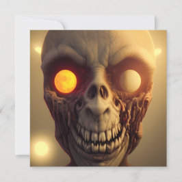 Beängstigend Walking Zombie Halloween Karte