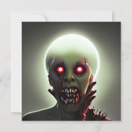 Beängstigend Walking Zombie Halloween Karte