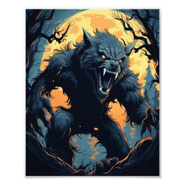 Beängstigend Werewolf Fotodruck (Vorne)