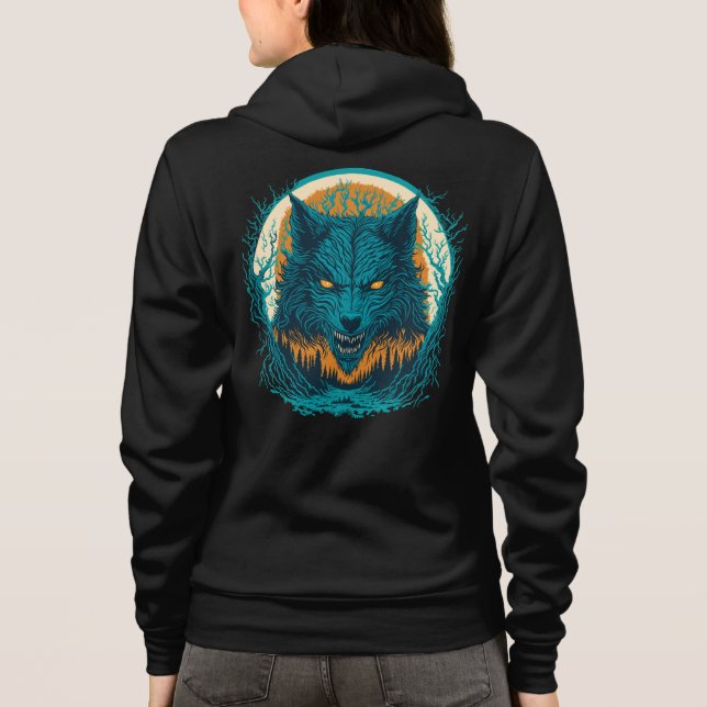 Beängstigend Werewolf Hoodie (Rückseite)