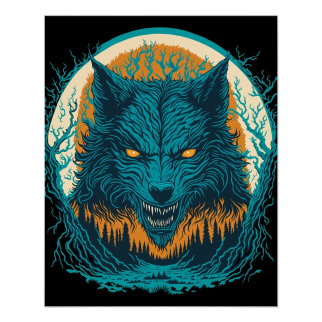 Beängstigend Werewolf Poster (Vorderseite)