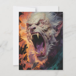 Beängstigend Werewolf Postkarte