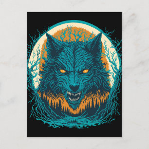 Beängstigend Werewolf Postkarte