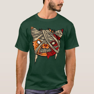 Beängstigend Zombie Mummy Cat T-Shirt