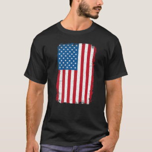Beängstigende amerikanische Flagge Patriotic Ameri T-Shirt