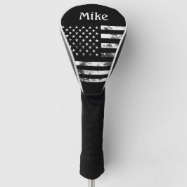 Beängstigende amerikanische Flagge USA Name Cool M Golf Headcover