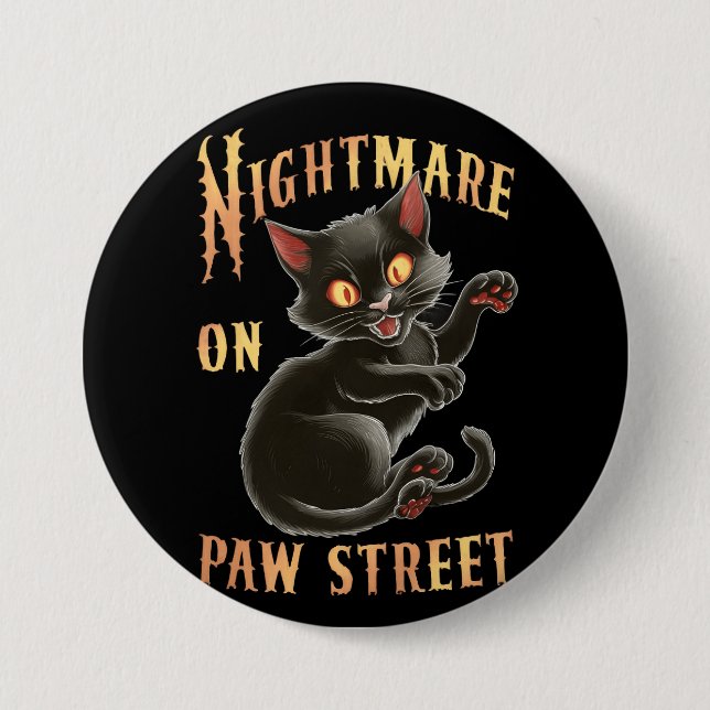 Beängstigende Augen: Ein Albtraum auf der Hallowee Button (Vorderseite)