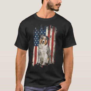 Beängstigende australische Schäferfahne Patri T-Shirt
