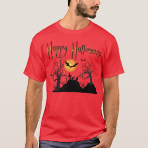 Beängstigende Bäume glückliches Halloween T-Shirt