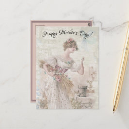 Beängstigende Blume der Vintagen Ansammlung Postkarte