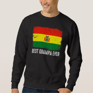 Beängstigende Bolivienflagge Beste Grampa je patri Sweatshirt