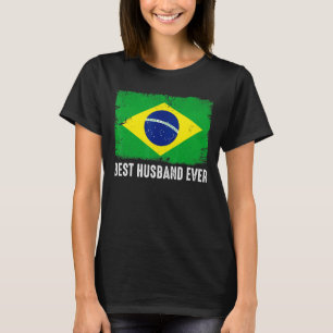 Beängstigende brasilianische Flagge Bester Mann je T-Shirt