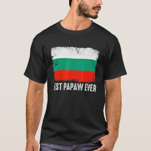 Beängstigende bulgarische Flagge Bestes Papa-je-Pa T-Shirt