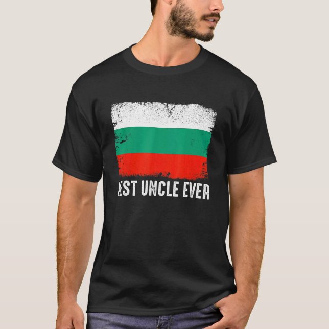 Beängstigende bulgarische Flagge je Patriotiker T-Shirt (Vorderseite)