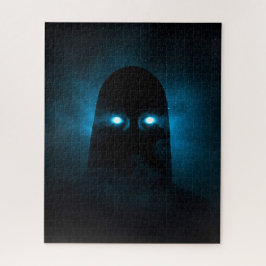 Beängstigende Dunkelheit mit leuchtenden mystische Puzzle