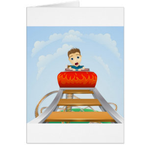 Beängstigende Fahrt auf Achterbahn