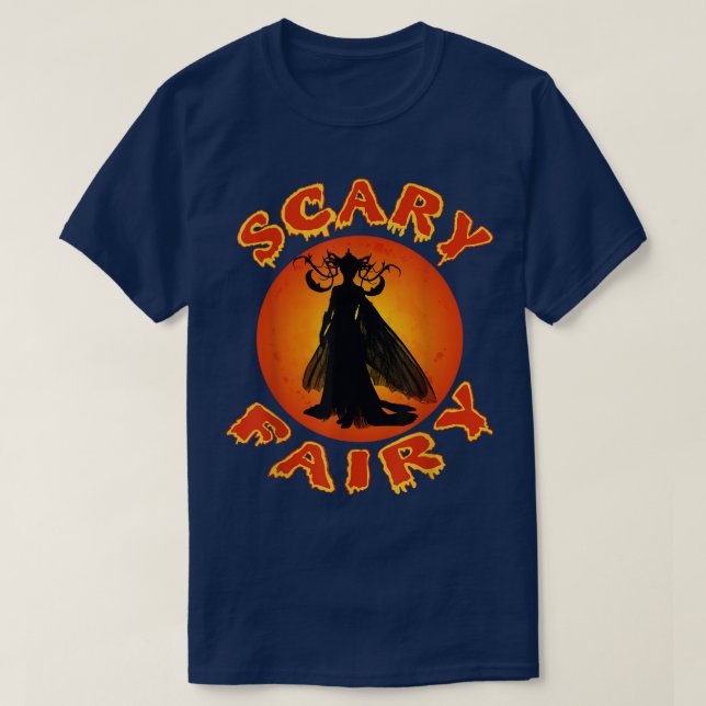 Beängstigende Fairy Godmutter Cool Halloween Trick T-Shirt (Design vorne)