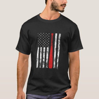 Beängstigende Fehler der US-Flagge im Baseball-Fel T-Shirt