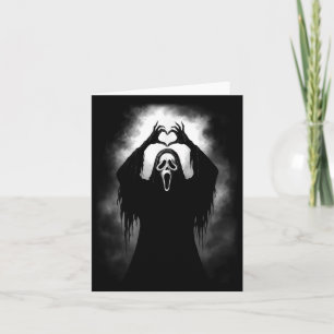 Beängstigende Gesichtshaut Horror Creepy Ghost Hea Karte
