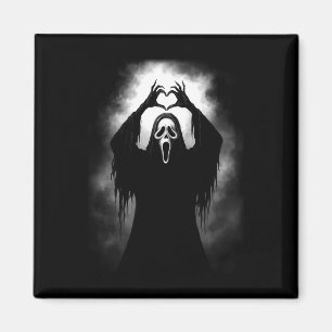 Beängstigende Gesichtshaut Horror Creepy Ghost Hea Magnet