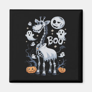 Beängstigende Giraffe im Ghosts Halloween Magnet