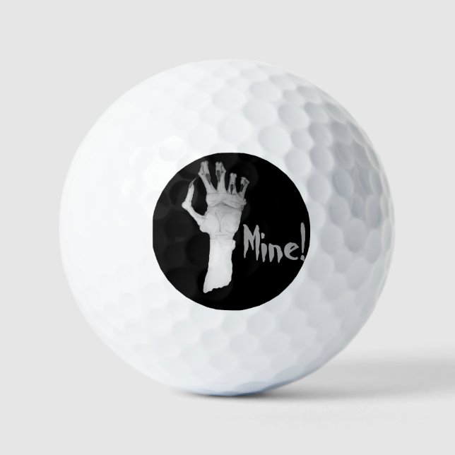 Beängstigende grauenhafte Gnadenmonster geben Golfball (Vorderseite)