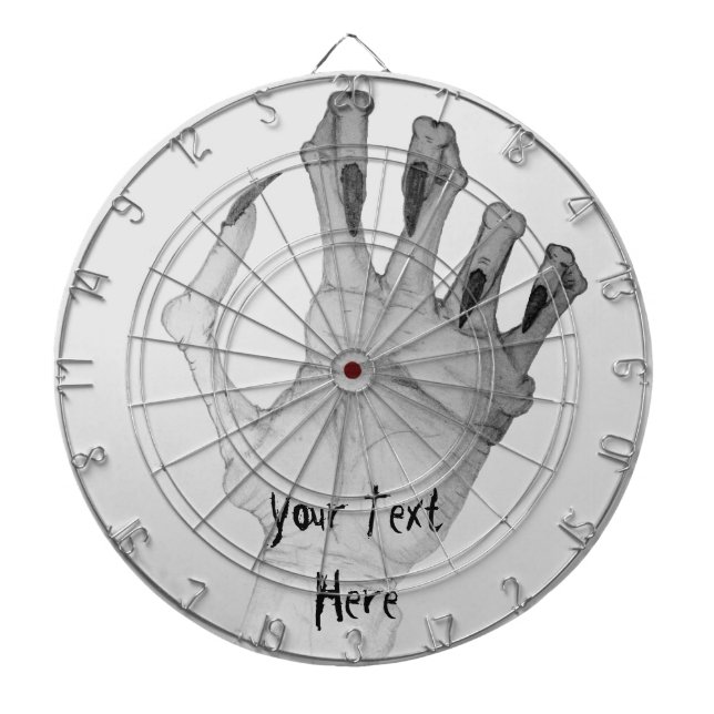 Beängstigende grauenhafte knotige Monsterhand Dartscheibe (vorne)