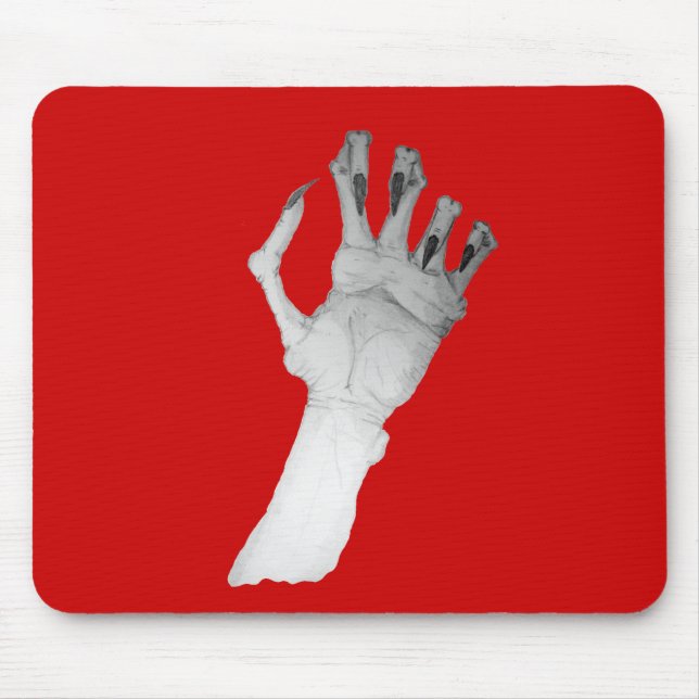 Beängstigende grauenhafte Monsterhand Mousepad (Vorne)