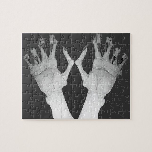 Beängstigende grauenhafte Monsterhänder Puzzle (Horizontal)