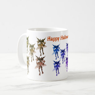 Beängstigende Gremlin-Kreaturen - glückliches Hall Kaffeetasse