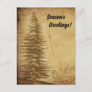 Beängstigende Grüße der Vintagen Weihnachtszeit Postkarte