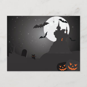 Beängstigende Halloween-Bacground-Postkarte Postkarte
