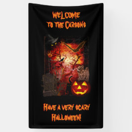 Beängstigende Halloween-Banner Banner