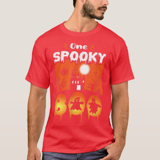 Beängstigende Halloween-Designerin Spuk Burg T-Shirt