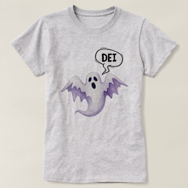 Beängstigende Halloween-Geist-DEI T-Shirt (Design vorne)