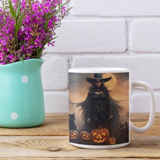 Beängstigende Halloween Hexe 28 Tasse (Scary Halloween Characters version 28 Mug
)