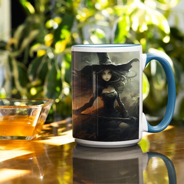 Beängstigende Halloween Hexe 7 Tasse (Scary Halloween Characters version 7 Mug
)