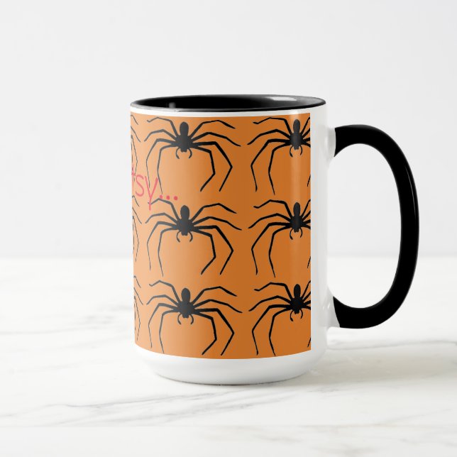 Beängstigende Halloween Hexen Black Spider entwick Tasse (Rechts)