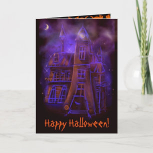 Beängstigende Halloween-Karte Karte