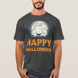 Beängstigende Halloween-Katzengestalterin T - Shir T-Shirt