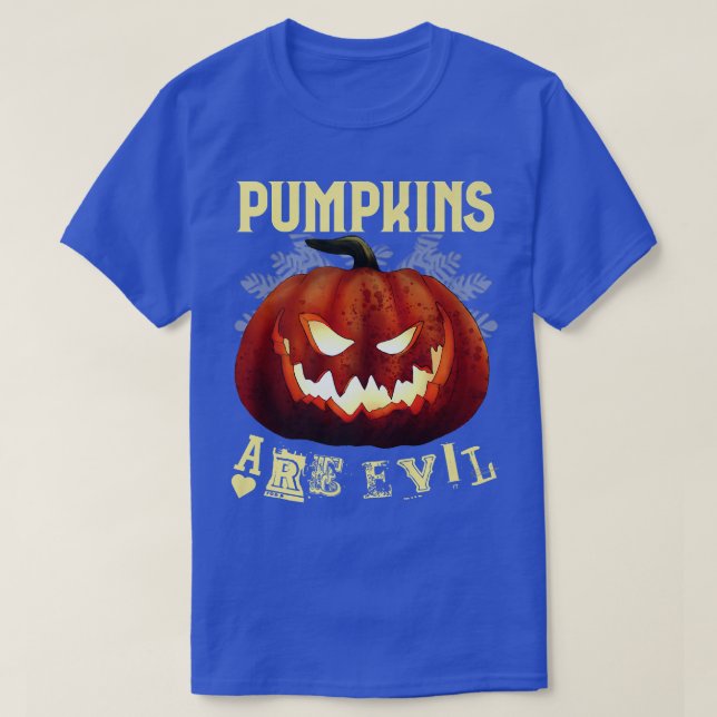 Beängstigende Halloween-Kürbiskröte T-Shirt (Design vorne)